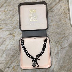 Juicy Couture, B-Pave Start Necklace in Black